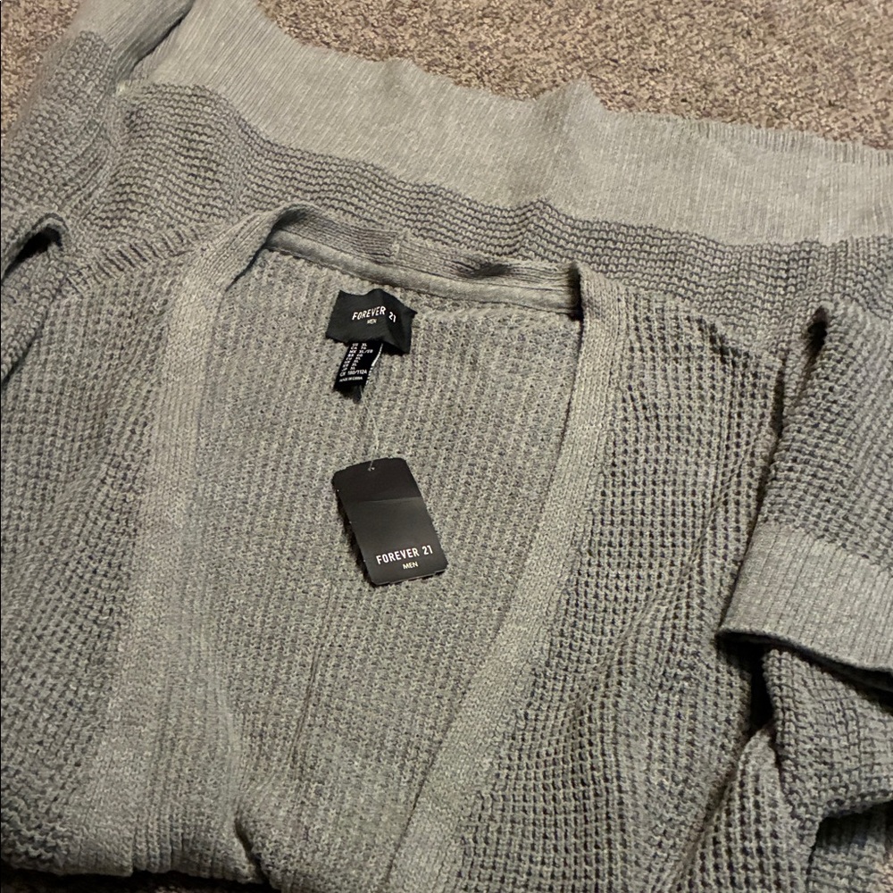 Forever 21 Heather Gray Men’s Cardigan